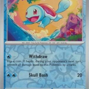 Scarlet & Violet 151 007/165 Squirtle (Reverse Holo)