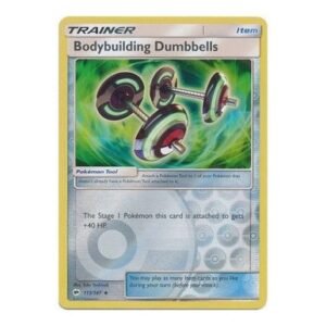 SM Burning Shadows 113/147 Bodybuilding Dumbbells (Reverse Holo)