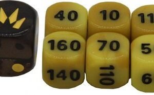 Crown Zenith Black w/ Yellow & Yellow (small) Dice