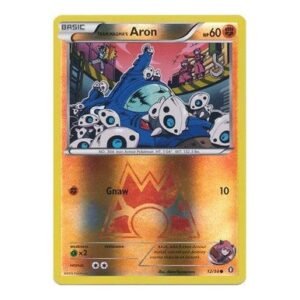 XY Double Crisis 12/34 Team Magma's Aron (Reverse Holo)