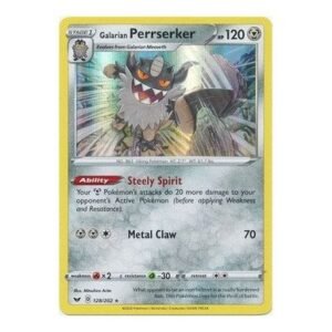Sword & Shield (Base) 128/202 Galarian Perrserker (Holo)