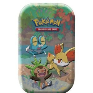 EMPTY Celebrations Mini Tin Gen 6 (Chespin, Fennekin, Froakie)