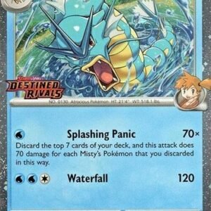 SV Destined Rivals 049/182 Misty's Gyarados (Cosmo Holo Destined Rivals Stamp)