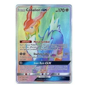 SM Team Up 189/181 Cobalion GX (Rainbow Rare)