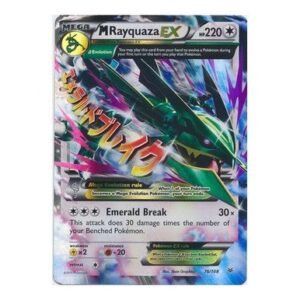 XY Roaring Skies 76/108 M Rayquaza EX (Half Art Mega)