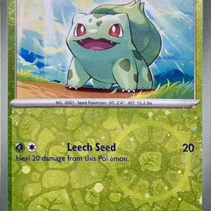 Scarlet & Violet 151 001/165 Bulbasaur (Cosmo Holo Reverse Holo)