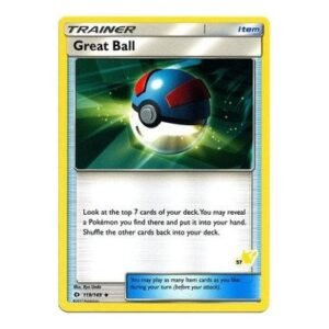 Sun and Moon (Base Set) 119/149 Great Ball (Pikachu Symbol 57)