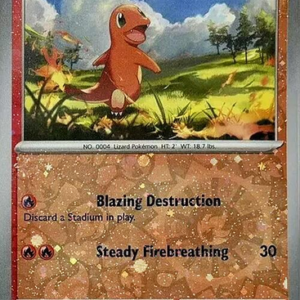 Scarlet & Violet 151 004/165 Charmander (Cosmo Holo Reverse Holo)