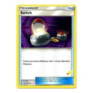 Sun and Moon (Base Set) 132/149 Switch (Pikachu Symbol 36)