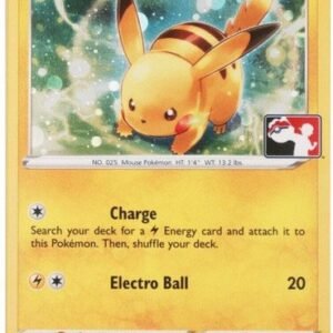 Sword & Shield (Base) 065/202 Pikachu (League Promo Cosmo Holo)