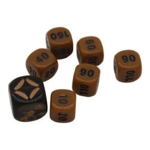 Shining Fates: Black (Translucent) & Brown (Small) Dice