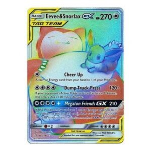 SM Team Up 191/181 Eevee & Snorlax GX (Rainbow Rare Tag Team)